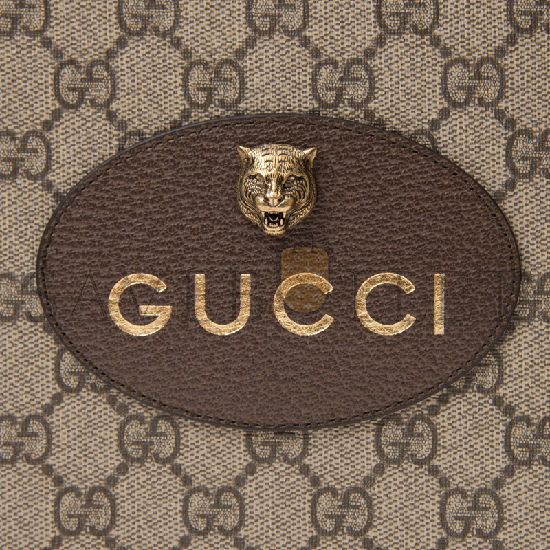 GUCCI GG SUPREME TIGER CLUTCH 473956 K9GOT 8861 (30.5*21*1.5cm)
